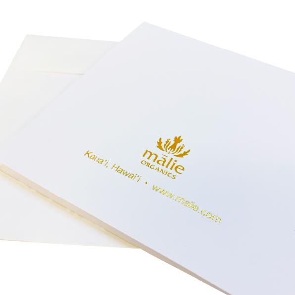 Malie Organics Official Message Card